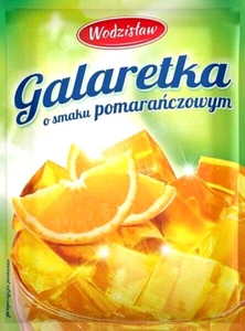 Götterspeise  Beutel zu 71 g Orangen-Geschmack Wackelpudding Pulver Wodzislaw - Bild 1 von 2