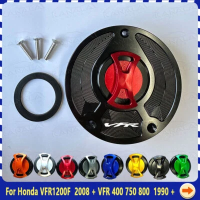 Motorcycle Gas Oil Tank Cover Fuel Tank Cap For Honda VFR1200F VFR 400 750 800 - Image 1 of 4
