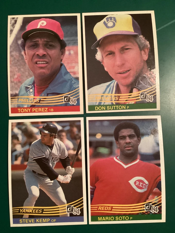 1984 Donruss Baseball Singles U Pick Combine Ship All Pictured Discount #400-599 - Image 1 of 1