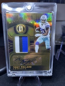 2022 Gold Standard Tony Pollard Good As Gold Jersey Patch Auto #25 Cowboys💎🔥💎