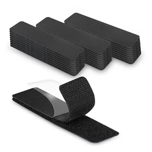 Self Adhesive Hook and Loop Strips 1x4” | Sticky Hook & Loop Self Adhesive Strip - Picture 1 of 7