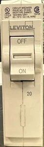 Leviton Breaker Single Pole 20 - Picture 1 of 2