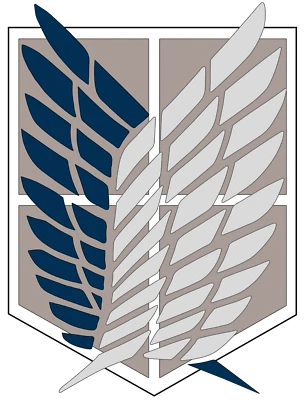 Attack on titan sticker scout regiment logo skate cell laptop bumper vinyl decal