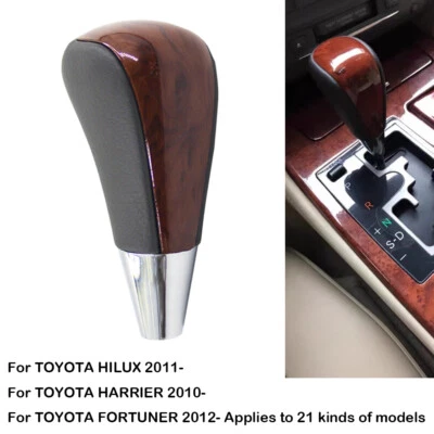 Perilla de cambio de marchas de madera para Toyota Camry Lexus ES330 GS300 Scion AG312 BK nogal Foto 1 de 4
