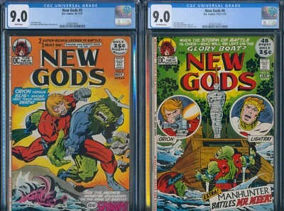 NEW GODS #5 CGC 9.0 & #6 CGC 9.0 BOTH GRADED JACK KIRBY ART DC COMICS 1971-1972 - Image 1 of 4