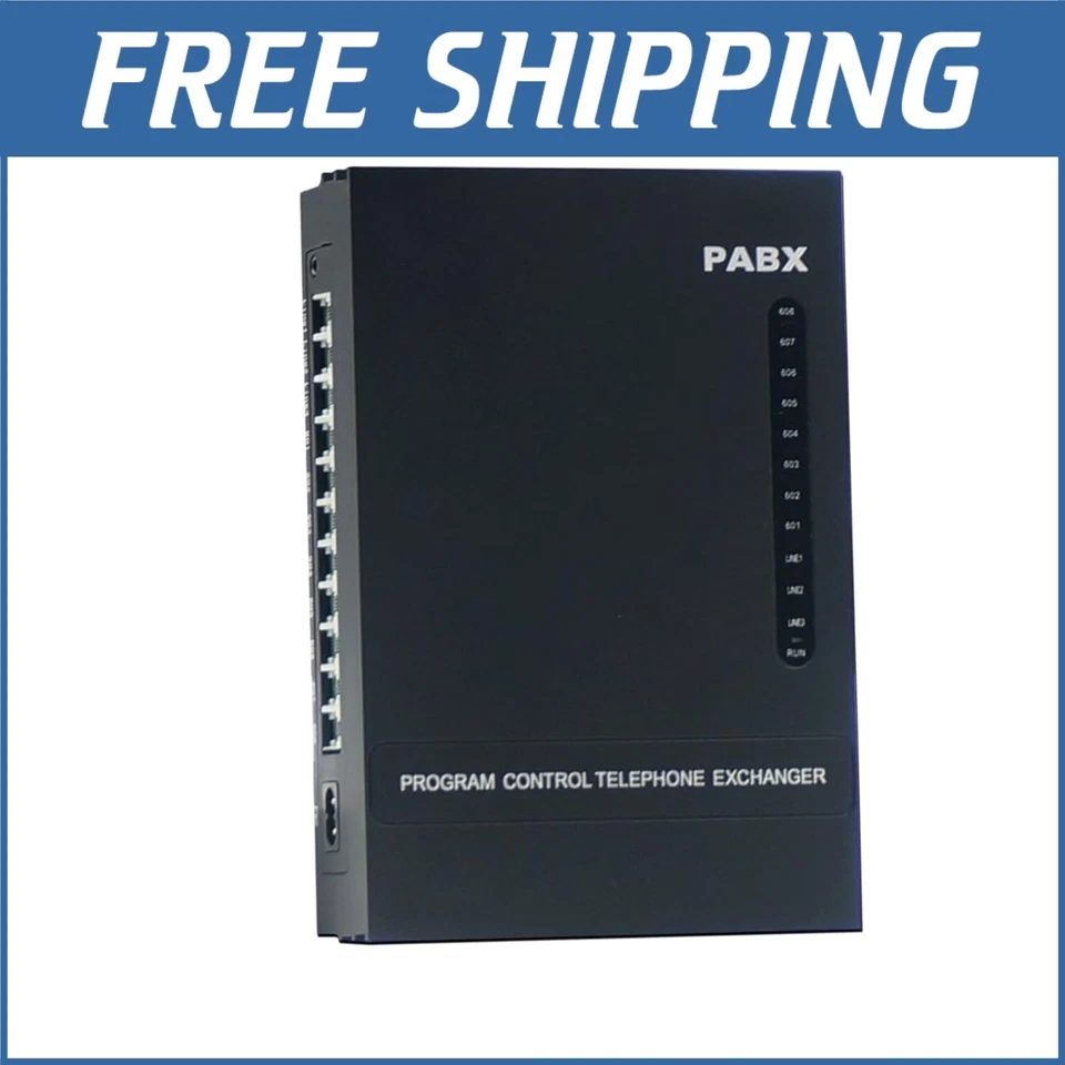 SOHO-PBX SP-208 2 CO Línea x 8 Extensión PABX Sistema Telefónico para Oficinas Foto 1 de 4