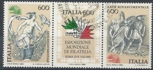 1985 ITALIA USATO ARTE RINASCIMENTALE BLOCCO - Picture 1 of 1