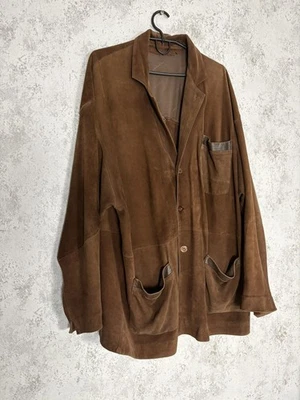 Yves Saint Laurent Archive 80s Suede Work Jacket YSL Vintage Workwear Fashion - Image 1 of 4