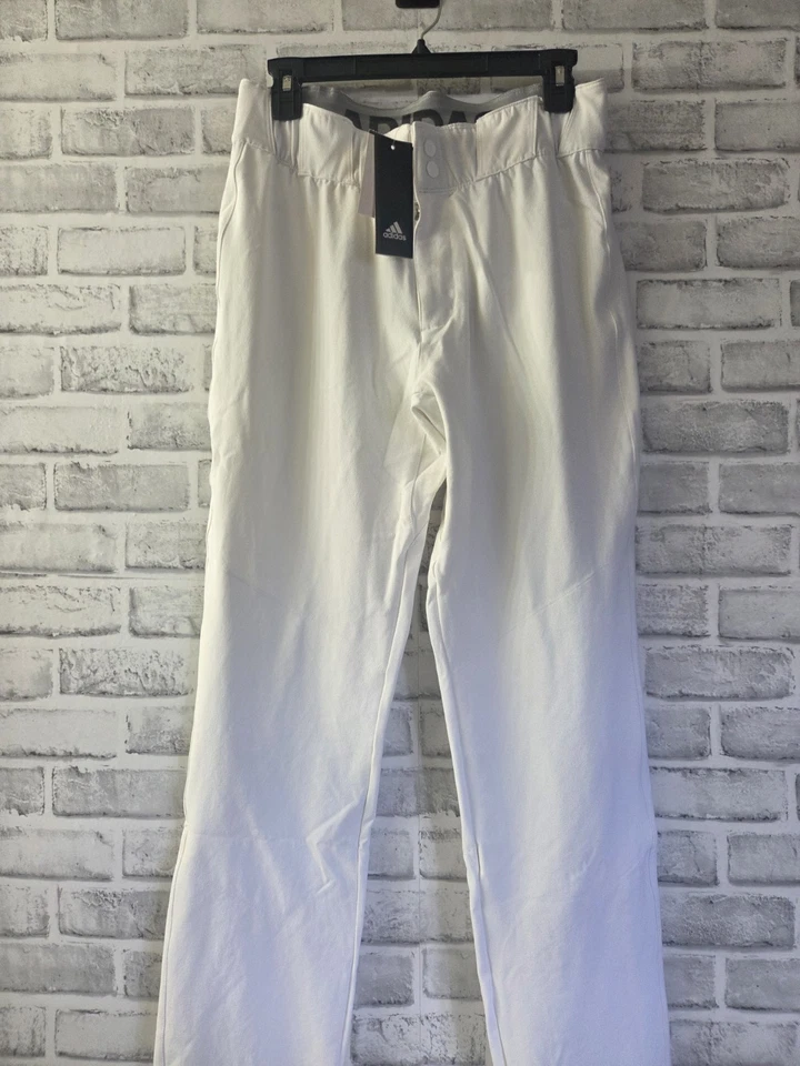 Adidas Men's Icon Pro Baseball Open Hem Pants White Size XL