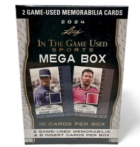 2024 Leaf In The Game Used Sports Mega Box - 10 Cards (Sealed) - Bild 1 von 4