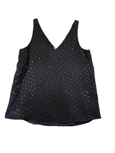 Lilly Pulitzer  Wmens Sz S Florin Tank Top Onyx Moroccan Metallic Clip - Picture 1 of 9