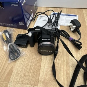Olympus SP-800UZ 14.0MP Compact Digital Camera Black Charger battery Boxed - Picture 1 of 17