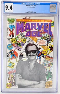 Marvel Age Numero 41 Edizione Speciale Stan (The Man) Lee! Copertina fotografica grado CGC 9.4 - Foto 1 di 7