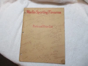 1975 Marlin Sporting Firearms Parts and Price List Catalog - Picture 1 of 2