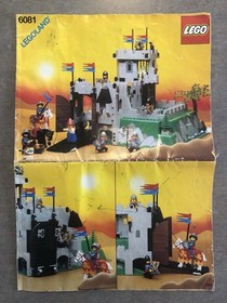 LEGO Castle System 6081 King&rsquo;s Mountain Fortress Instructions Only