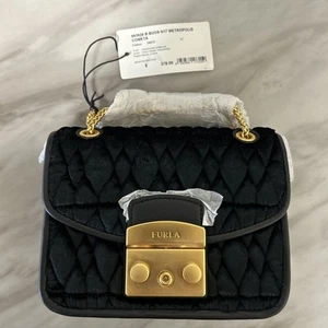 FURLA Quilted Velvet Tote Bag 993928 - Picture 1 of 8