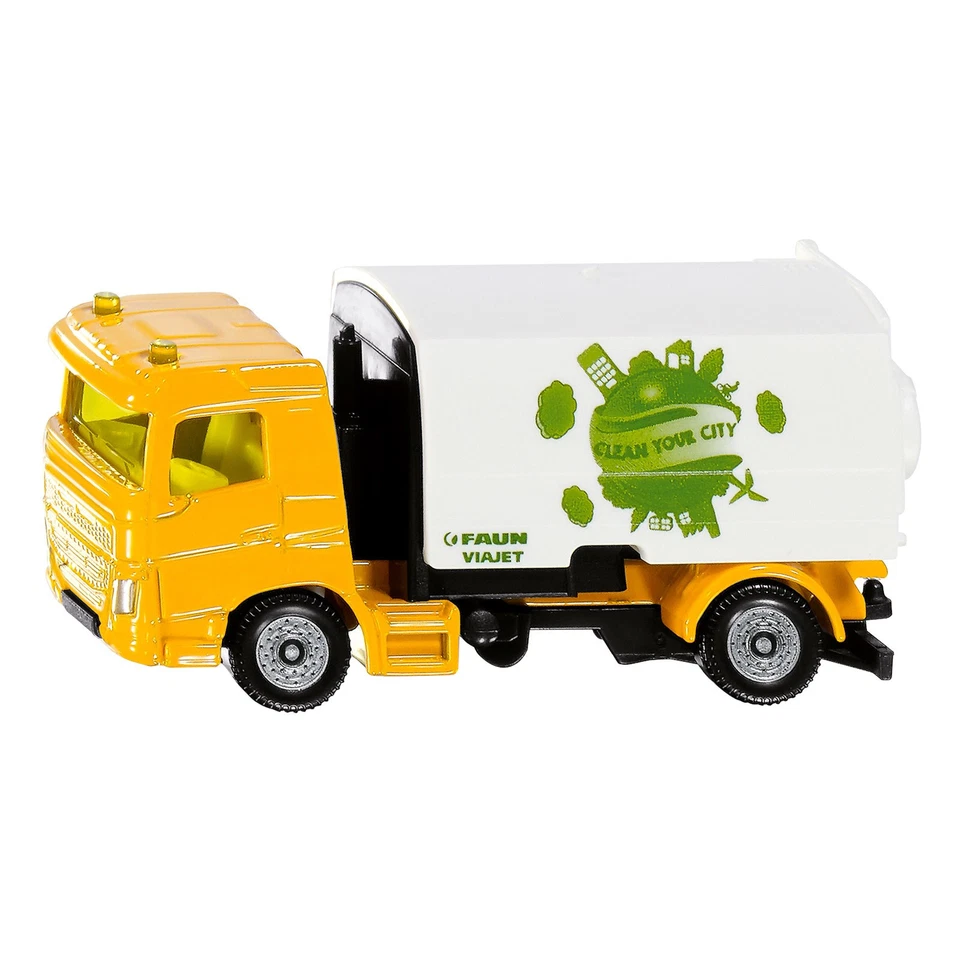 SIKU Spielzeug Modell LKW Kehrmaschine Faun Umwelttechnik Spielzeugauto / 1104