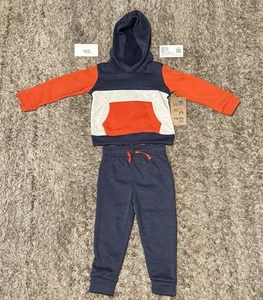 Chaqueta Bleecher Street Talla 2T Naranja Y Azul Marino Nueva Unisex Juego de 2 Piezas - Imagen 1 de 7