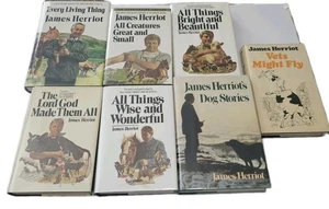7 Hard Cover  Books James Herriot All Creatures Great and Small , Dog Stories - Imagen 1 de 4