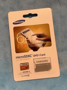 📸Samsung EVO 64GB High Performance Photo Camera Micro SD Memory Card w/ Adapter - Picture 1 of 2