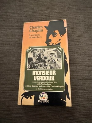 Charlie Chaplin Comedy Of Murders - Monsieur Verdoux VHS Playhouse VHS Foto 1 de 4