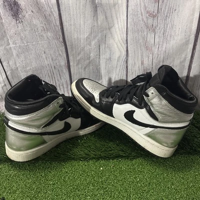 WMNS Air Jordan 1 High OG Puntera Metálica Plateada Talla 7.5 CD0461 001 Con Caja (#8) Foto 1 de 4