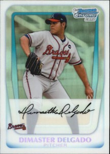 2011 Bowman Chrome Prospects Refractors Card #BCP118 Dimaster Delgado/500