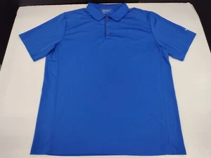 Nike Golf Tour Performance Dri Fit Polo Men's XL Blue Short Sleeve Shirt #2174 - Picture 1 of 5