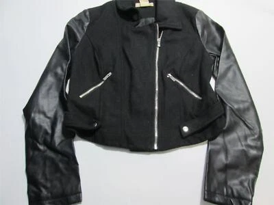 Chaqueta de motociclista negra Paris Blues para mujer talla L Foto 1 de 4