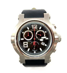 Mint RENATO T-REX HYBRID Calleziani Mens Watch Chronograph Limited Edition Black - Picture 1 of 9