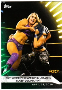 2021 Topps WWE Women's Division #10 NXT Women's Champion Charlotte Flair #45/50 - Picture 1 of 2