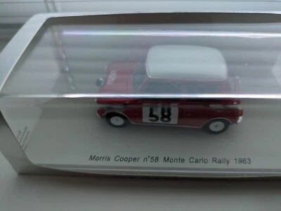 Spark 1/43 Morris Mini Cooper - Rally Monte Carlo 1963 #58 Mayman Domleo - Image 1 of 3