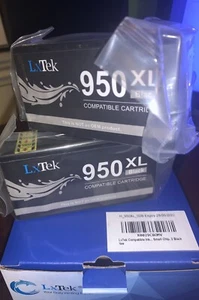 One 2 Pack LxTek Compatible Ink Cartridge Replacement for HP 950 950XL - Picture 1 of 2