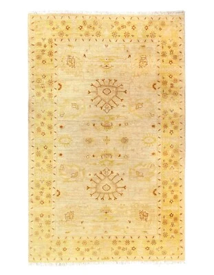 Ivory Fine Hand Knotted Farahan Design 5'2'' X 8' - Image 1 of 4