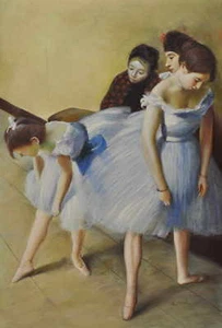 E. DEGAS - PAUSA DURANTE UNALEZIONE - OLIO SU TELA - FALSO D'AUTORE - DEG69001 - Foto 1 di 1