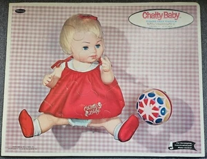 1963 Chatty Baby bambola vintage telaio vassoio puzzle ottime condizioni - Foto 1 di 2