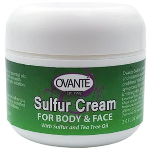 Crema curativa antifúngica de azufre para picazón cara cuerpo tiña inguinal pie de atleta - Imagen 1 de 8