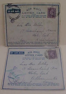 LETTERA AEREA PALESTINESE FPO 299 OTTOBRE 1942, FPO 152 SETTEMBRE 1943 GERUSALE - Foto 1 di 1