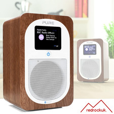 Pure Evoke H3 Portable FM/DAB+/DAB Portable Digital Radio with Alarm - Walnut