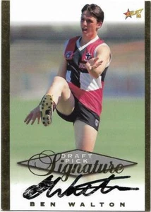 1998 Select Draft Pick Signature (SC17) Ben WALTON St. Kilda :::: - Picture 1 of 1