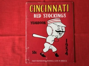 1954 Cincinnati Reds Yearbook, No missing pages, small tear on back cover - Picture 1 of 7