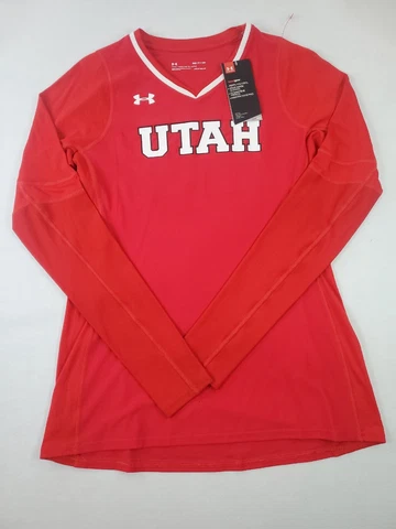 Under Armour Utah Utes Endless Power Volleyball Jersey Women's Sm Red 1326614 UA Cover