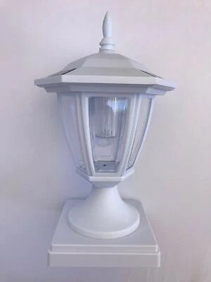 2шт Solar стойка крышка света шестиугольник с супер яркий SMD LED настенное крепление/4"/5"/6" - Изображение 1 из 4