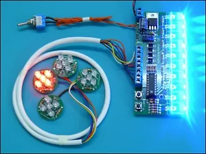 Ghost Busters Movie Prop - Proton Pack Power Cell Light Kit 10mm NIEBIESKIE LED - Zdjęcie 1 z 5