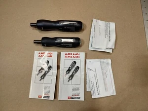 Pair (2), FACOM A.404 & A.402 TORQUE SCREWDRIVERS, 10Nm & 0.5-2.5Nm,  - Picture 1 of 14