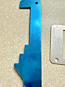 Dreizack Abalone, Hummer und Schalentiere Messwerkzeuge blau Metall - Bild 1 von 2
