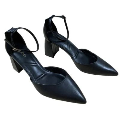 Bomba Aldo Jan negra material mixto silueta para mujer talla 9 nueva sin caja Foto 1 de 4