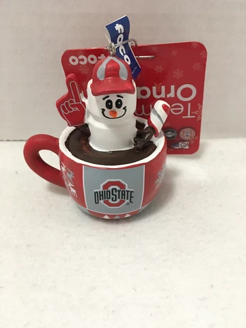Ohio State Buckeyes Christmas Ornament Foco Mini Cup/Mug Hot Chocolate OSU Fan Cover