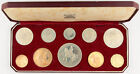 GREAT BRITAIN 1953 ROYAL MINT 10 COIN CORONATION PROOF SET ELIZABETH II W/ CASE