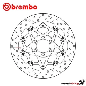 Brembo Bremsscheibe Serie Oro Vorderseite KTM 950 Supermoto/R 2005-2008 - Picture 1 of 10